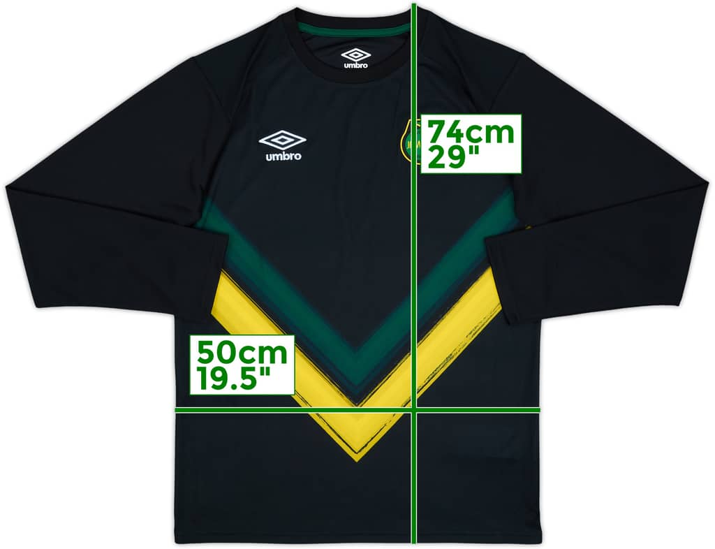 2021-22 Jamaica Umbro Training L/S Shirt - 8/10 - (M)