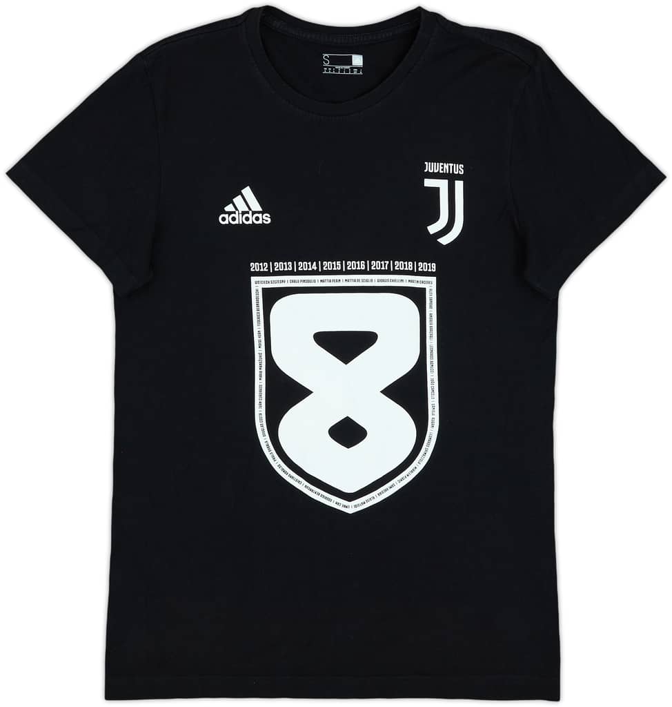 2019-20 Juventus adidas 8 Scudetti Celebratory Cotton Tee - 7/10 - (S)