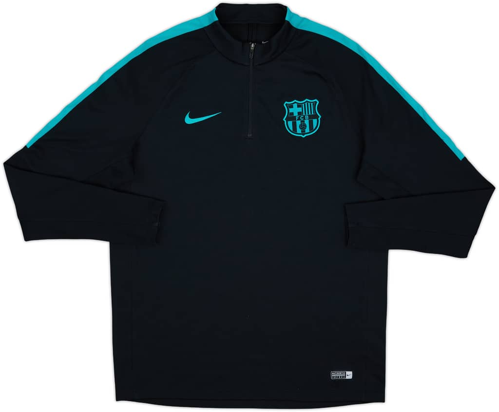 2015-16 Barcelona Nike 1/4 Zip Drill Top - 9/10 - (L)