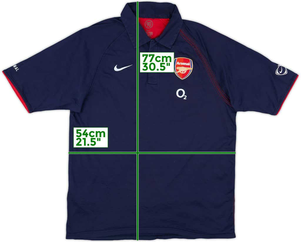 2004-05 Arsenal Nike Polo Shirt - 8/10 - (L)