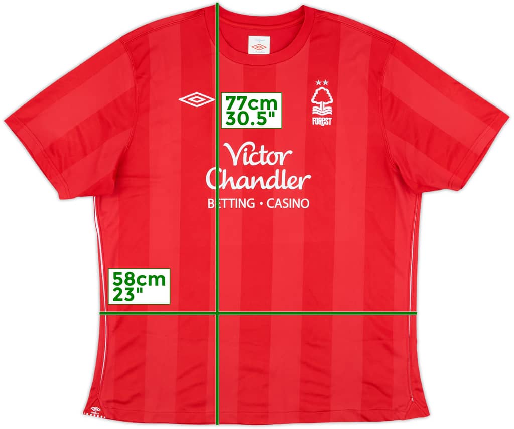 2012-13 Nottingham Forest Home Shirt - 9/10 - (XL)