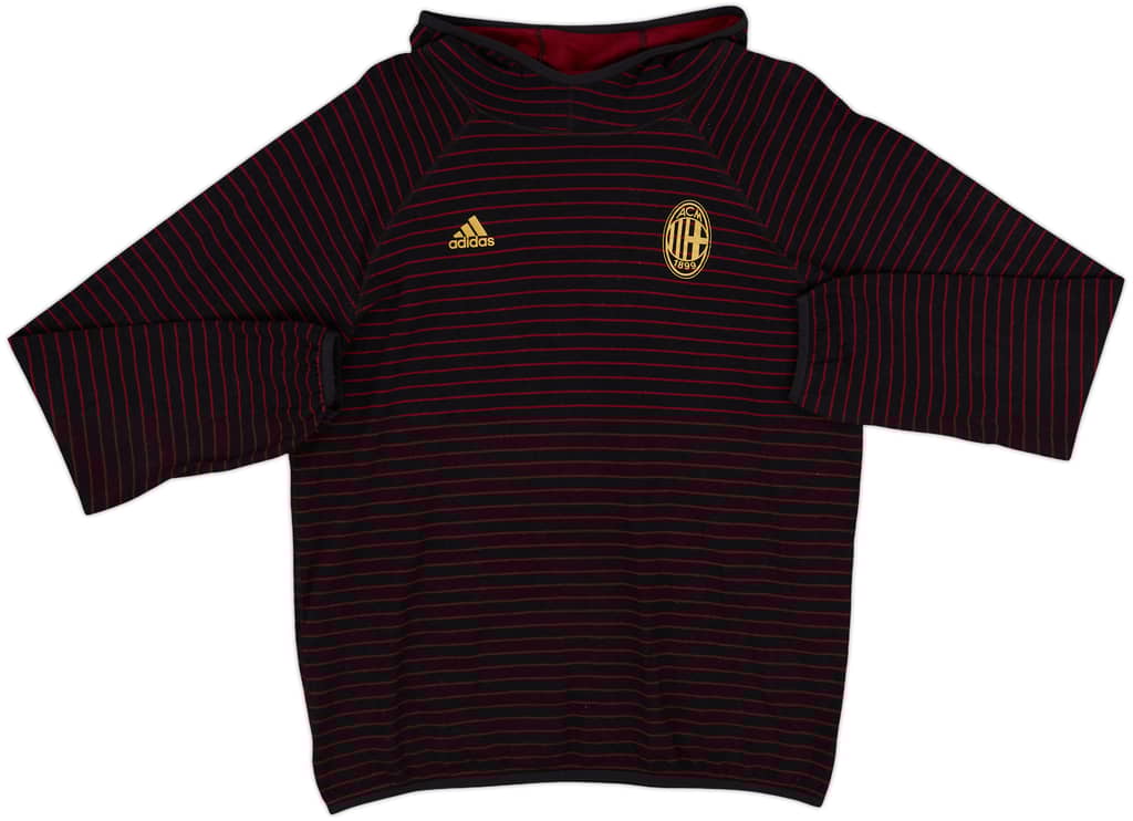 2011-12 AC Milan adidas Hooded Sweat Top - 8/10 - (L)