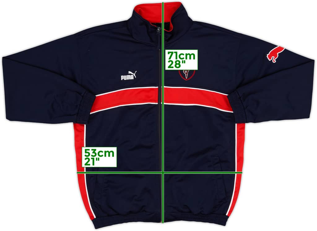 1999-00 AS Cannes Puma Track Jacket - 8/10 - (S)