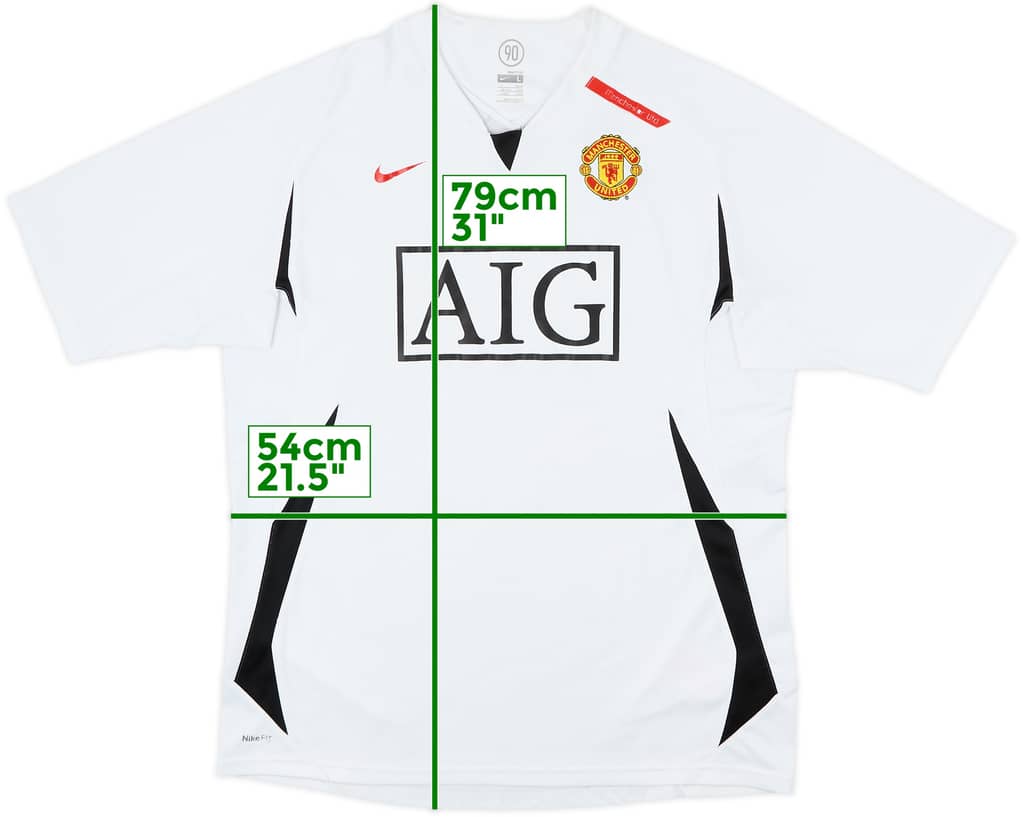 2007-08 Manchester United Nike Training Shirt - 5/10 - (L)