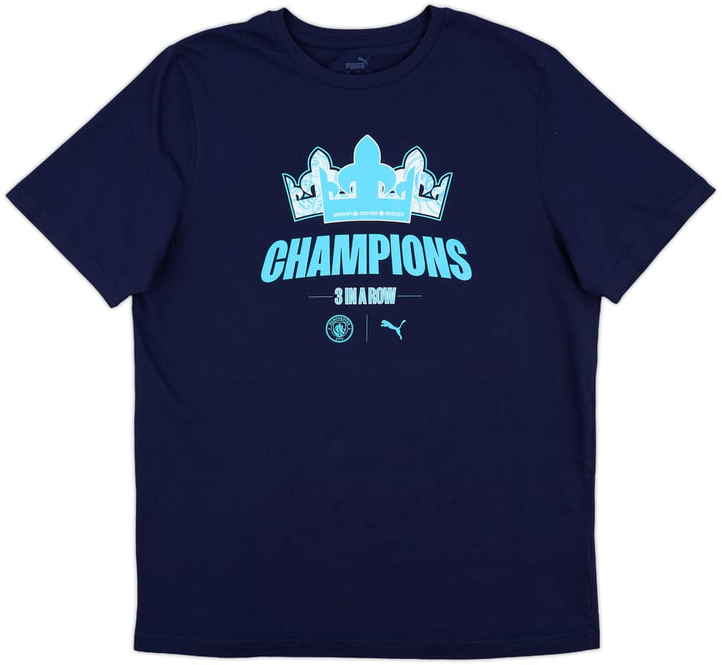 2022-23 Manchester City Puma Cotton Tee - 10/10 - (L)