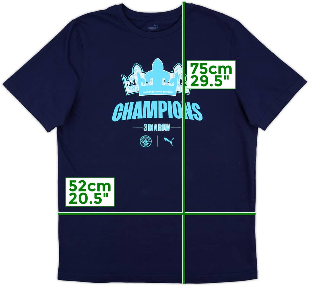 2022-23 Manchester City Puma Cotton Tee - 10/10 - (L)
