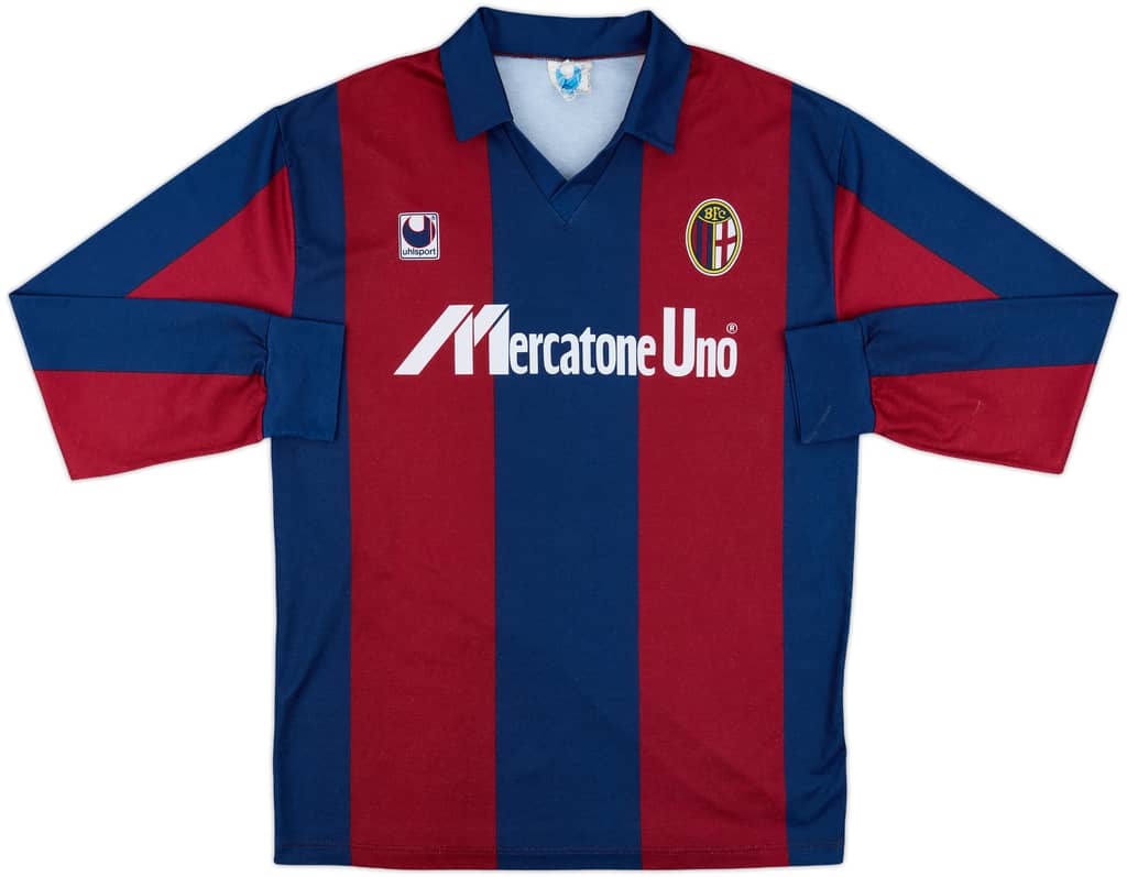 1989-91 Bologna Home L/S Shirt - 8/10 - (L)