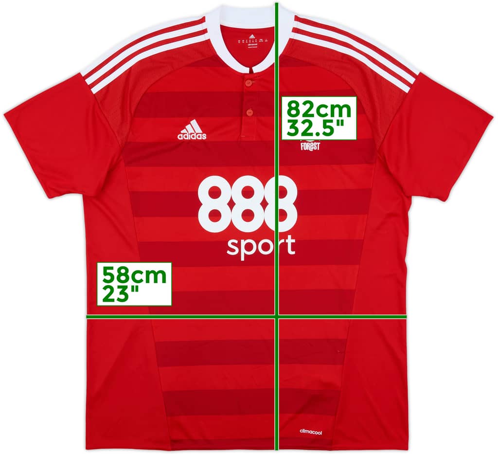 2016-17 Nottingham Forest Home Shirt - 9/10 - (XL)