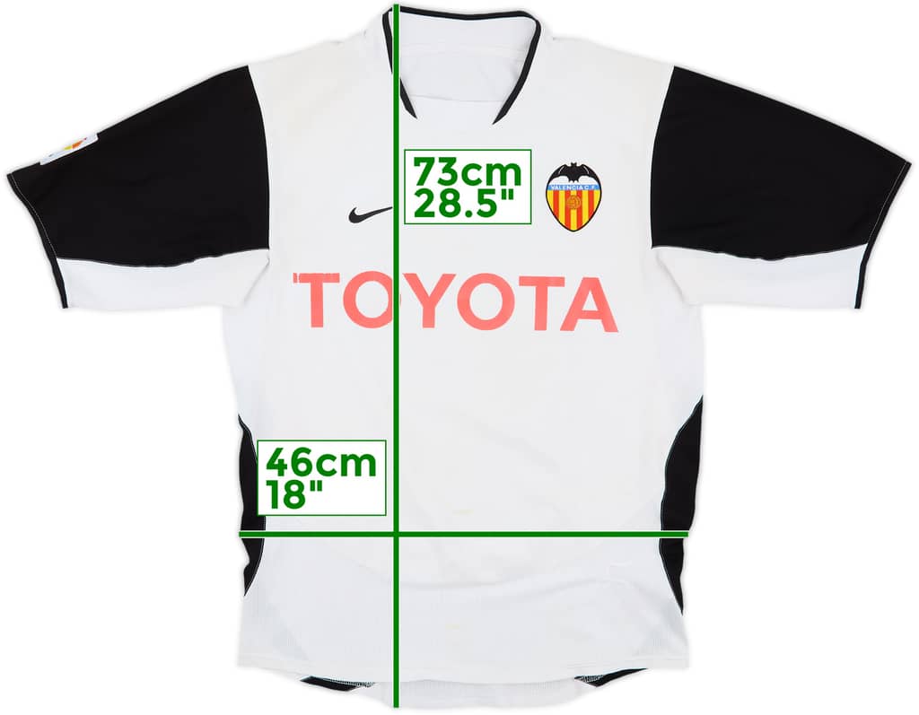 2003-04 Valencia Home Shirt - 6/10 - (S)