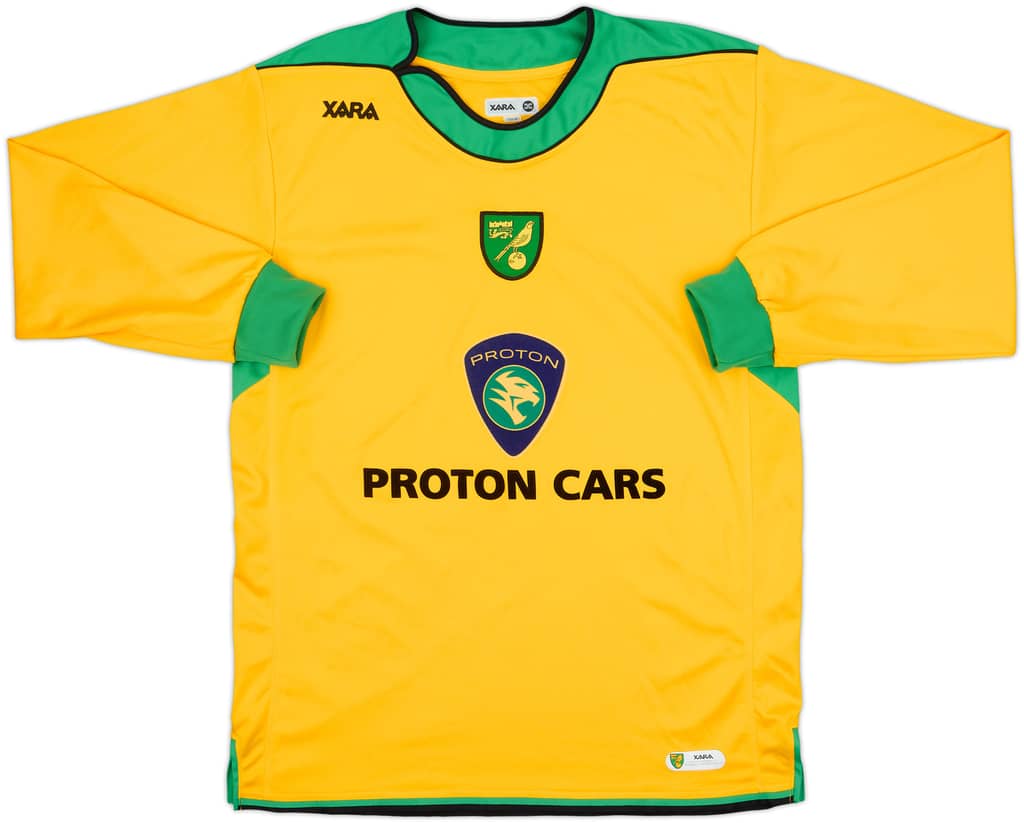 2005-06 Norwich Home L/S Shirt - 9/10 - (M)