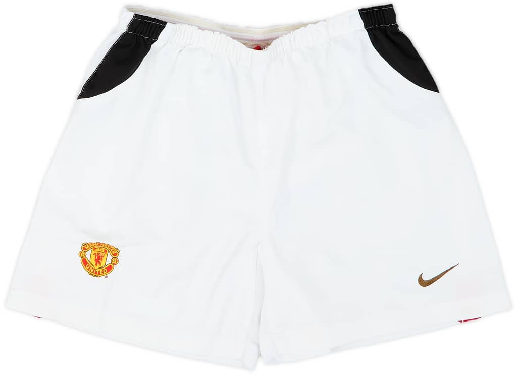 2002-04 Manchester United Home Shorts - 7/10 - (XL)