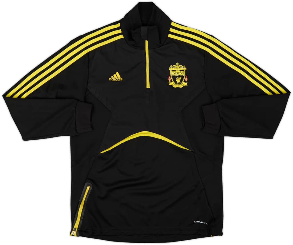 2010-11 Liverpool adidas 1/4 Zip Drill Top - 9/10 - (M)