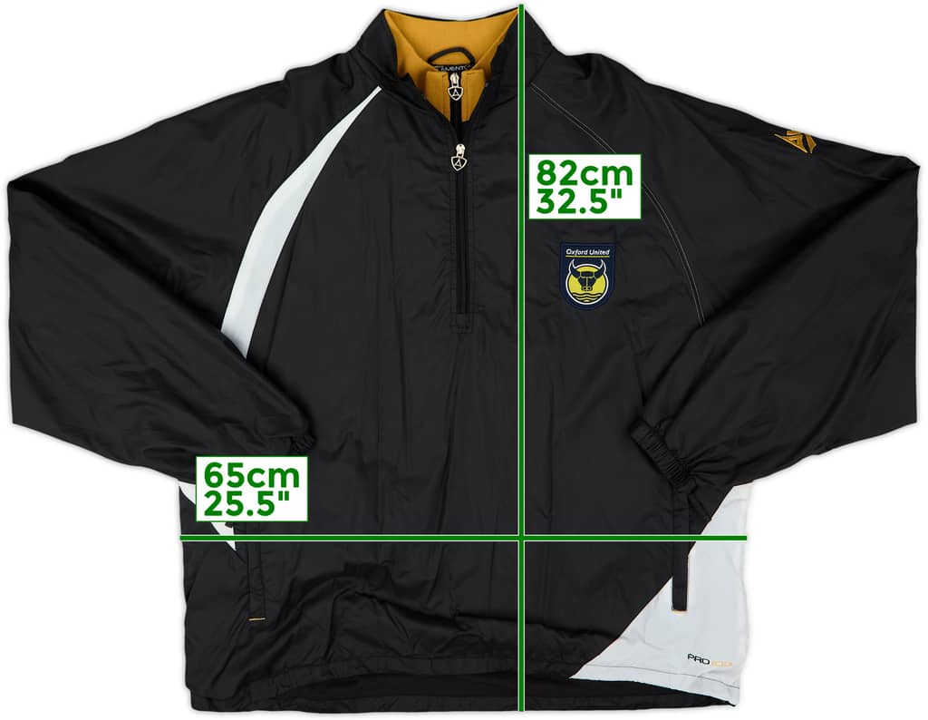 2014-15 Oxford United Avec 1/4 Zip Rain Jacket - 10/10 - (XL)