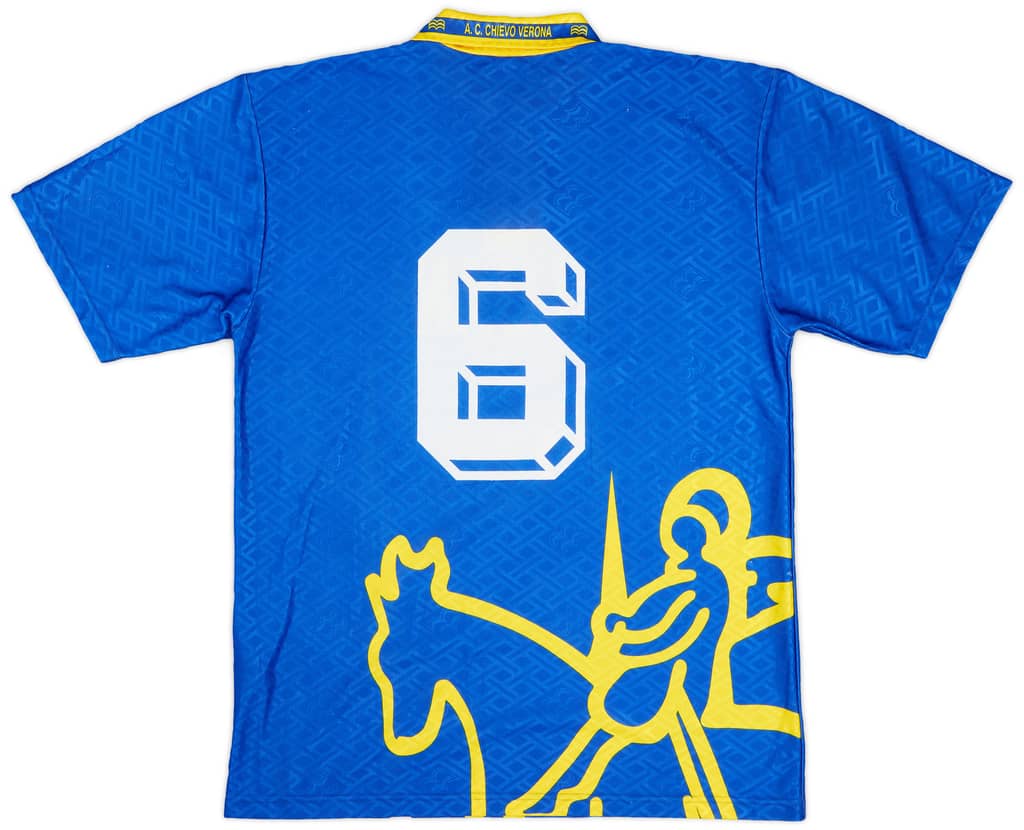 1995-96 Chievo Verona Home Shirt #6 - 9/10 - (XL)