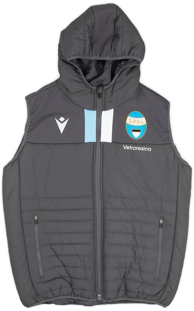 2019-20 SPAL Macron Hooded Padded Gilet - 9/10 - (S)