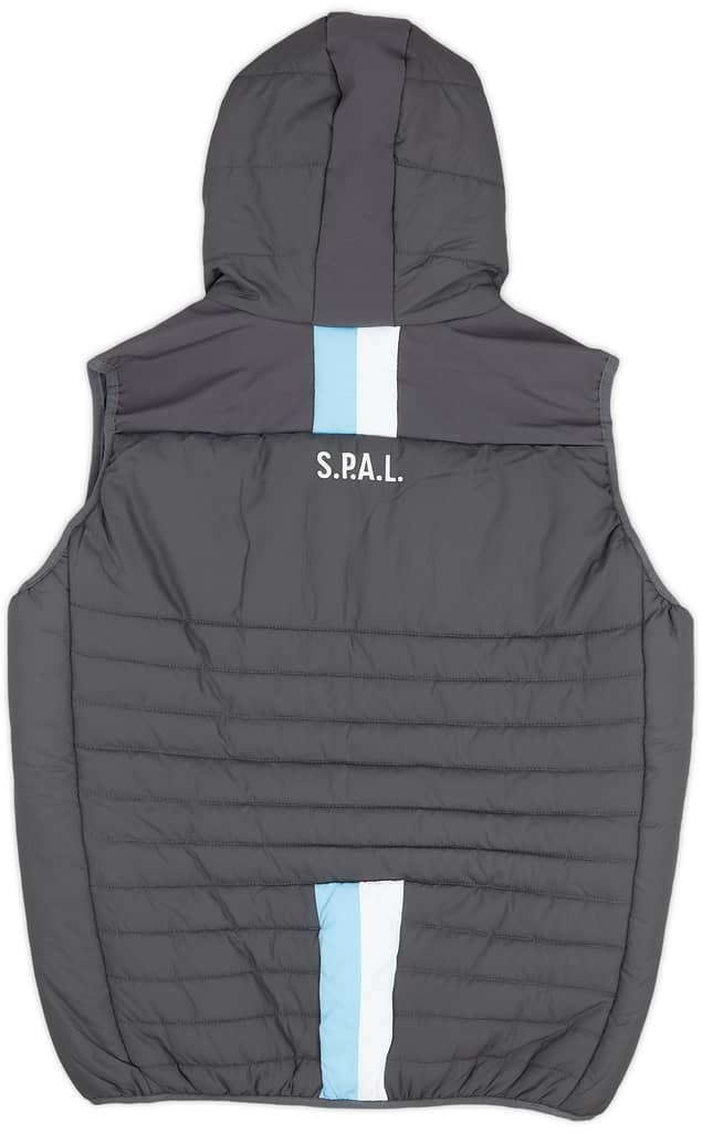 2019-20 SPAL Macron Hooded Padded Gilet - 9/10 - (S)