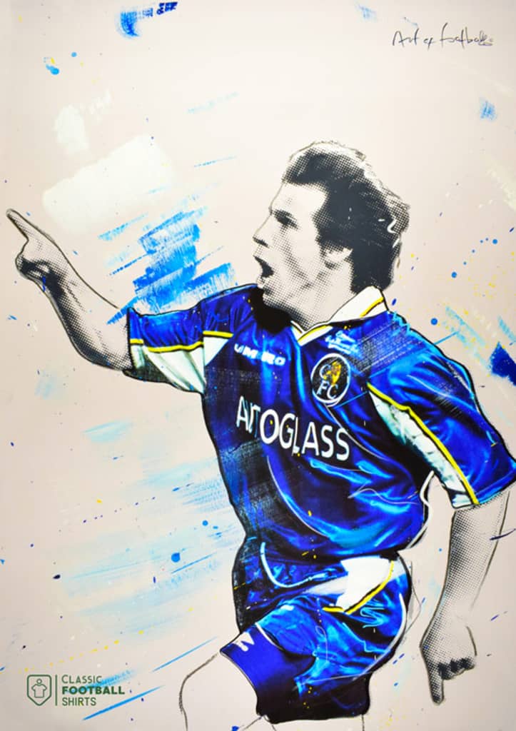 1997-99 Chelsea Zola CFS x AoF A3 Print/Poster