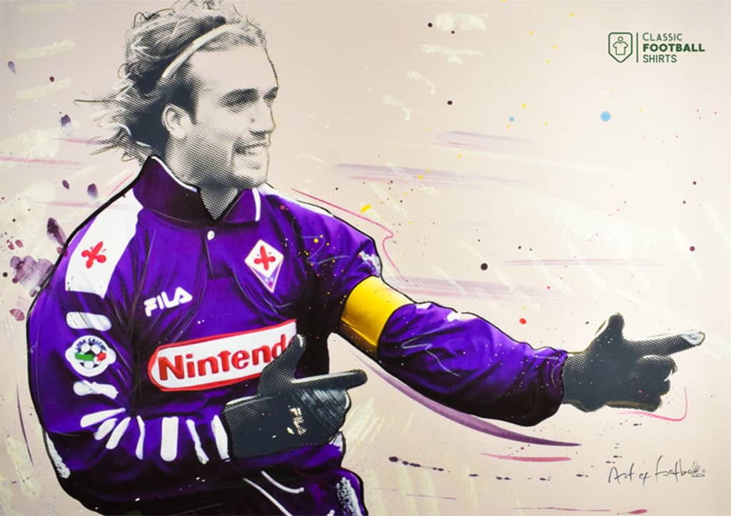 1998-99 Fiorentina Batistuta CFS x AoF A3 Print/Poster