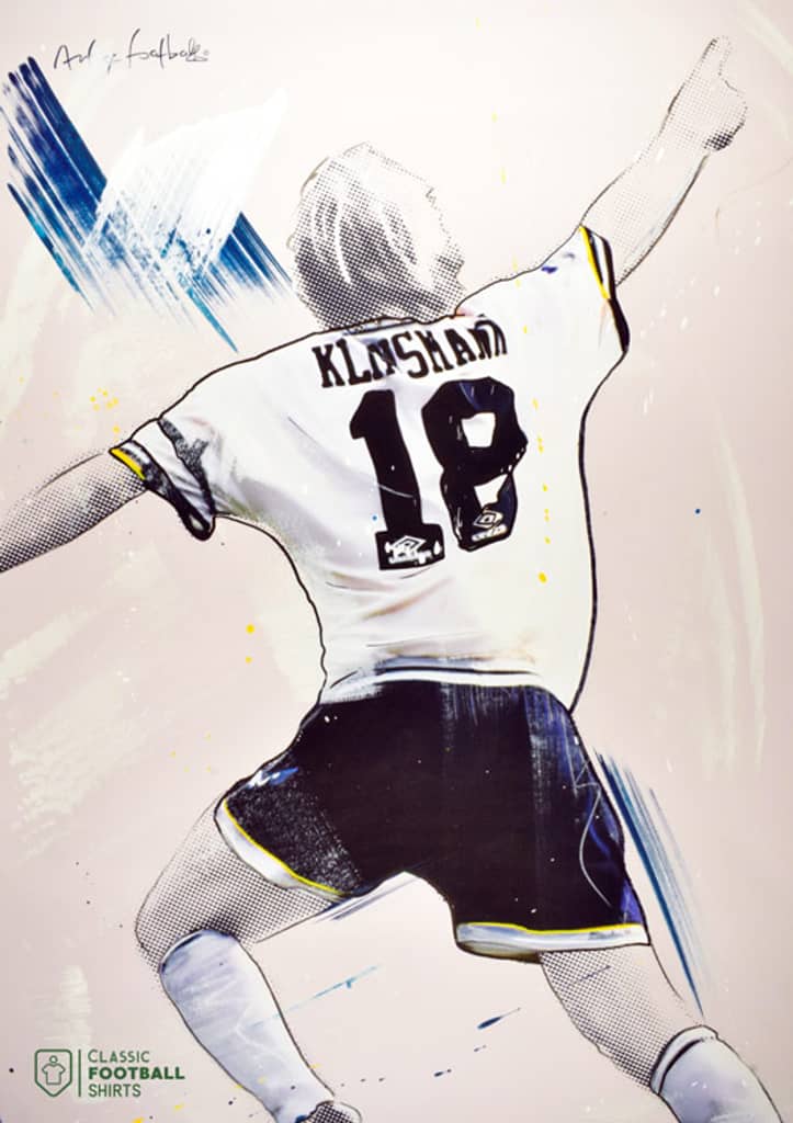 1994-95 Tottenham Klinsmann CFS x AoF A3 Print/Poster