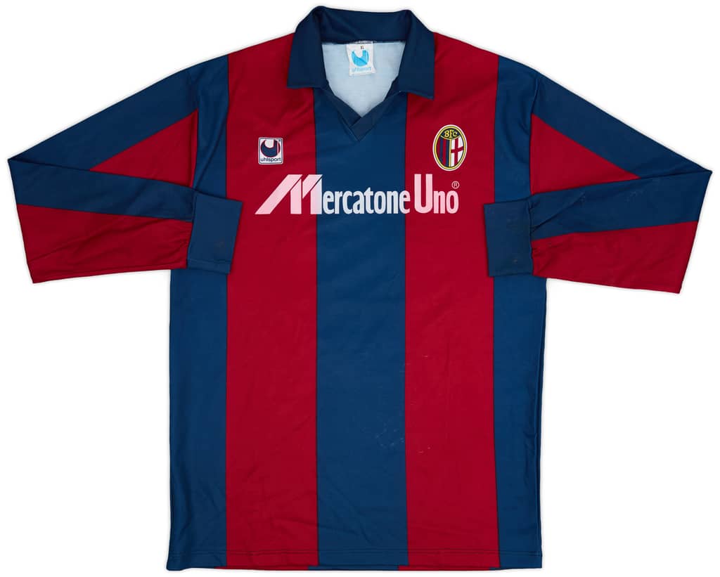 1990-91 Bologna Match Worn Home L/S Shirt #2 (Biondo)