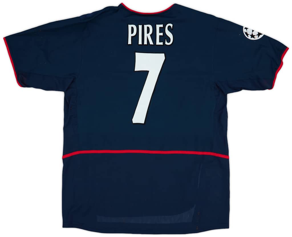 2002-03 Arsenal Match Issue Champions League Away Shirt Pires #7
