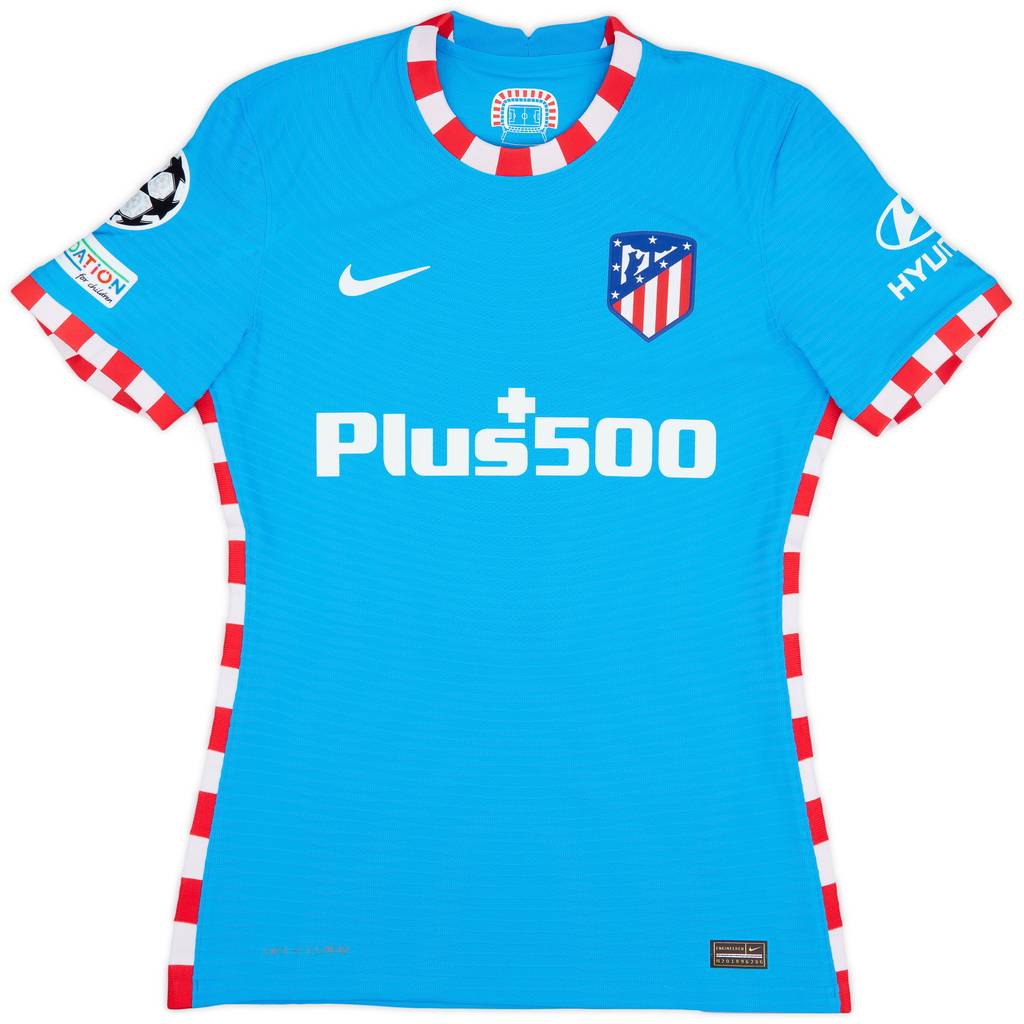2021-22 Atletico Madrid Match Issue Champions League Third Shirt Lemar #11