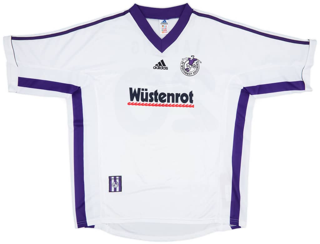 1998 Austria Salzburg Match Worn Intertoto Cup Home Shirt Laessig #20