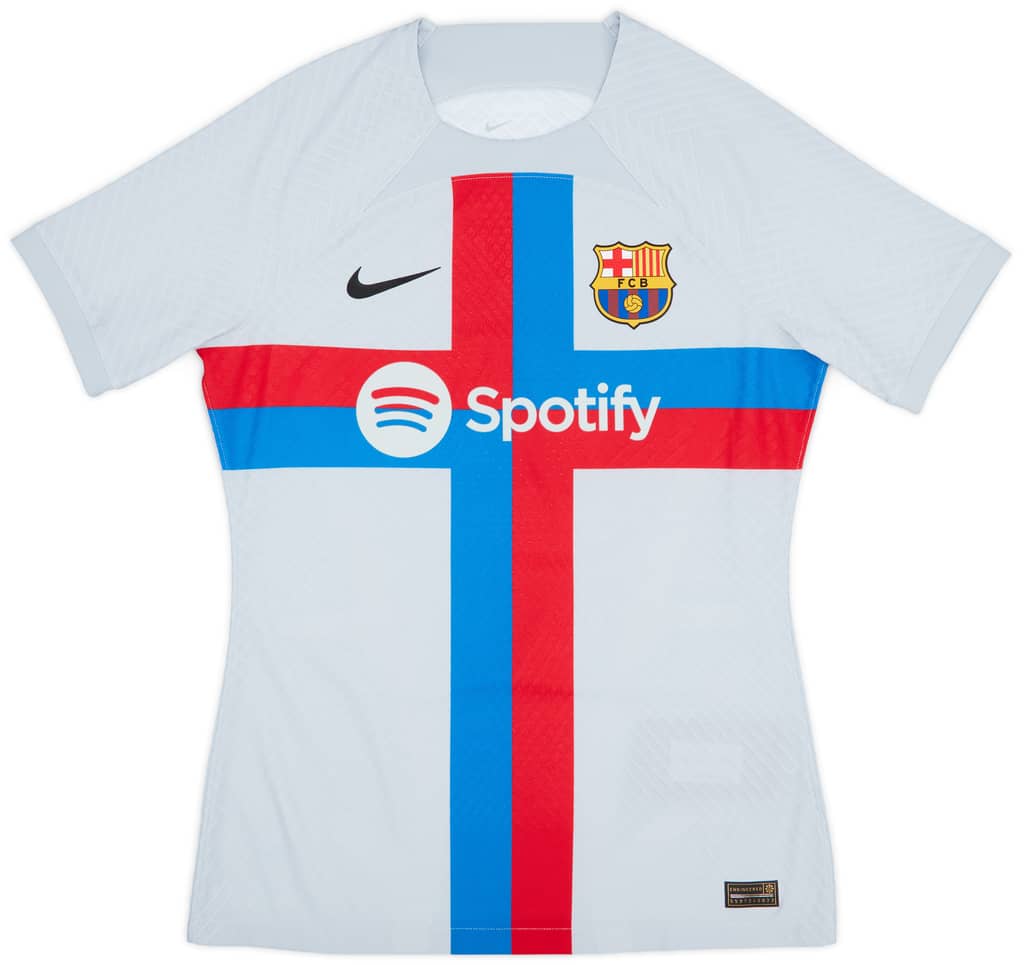 2022-23 Barcelona Match Issue Third Shirt Balde #28