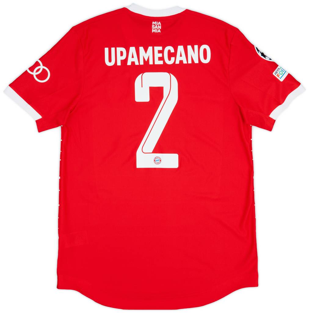 2022-23 Bayern Munich Match Issue Champions League Home Shirt Upamecano #2
