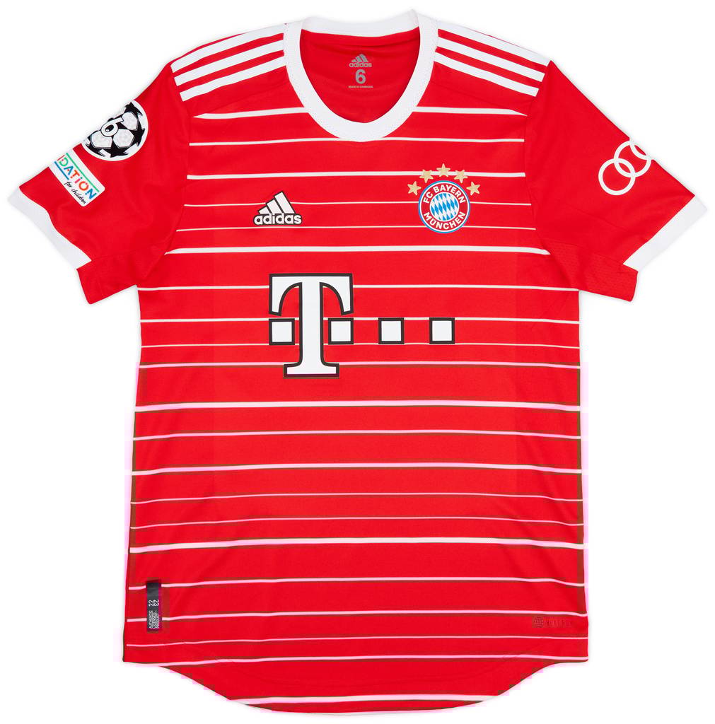 2022-23 Bayern Munich Match Issue Champions League Home Shirt Upamecano #2