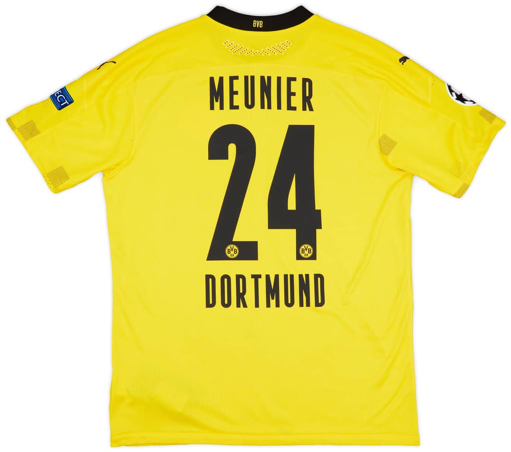 2020-21 Borussia Dortmund Match Issue Champions League Shirt Meunier #24