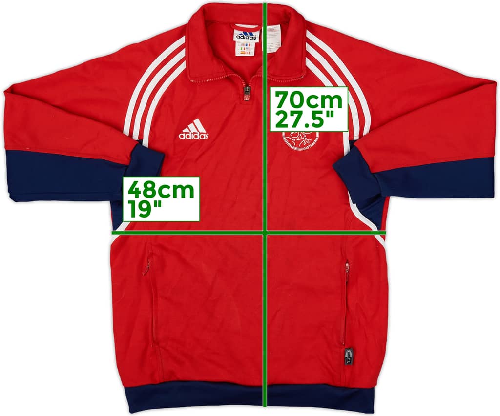 2000-01 Ajax adidas 1/4 Zip Drill Top - 6/10 - (XL.Boys)