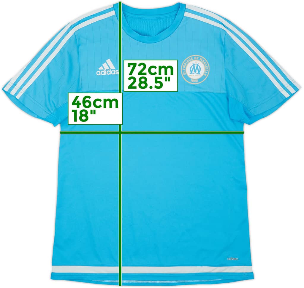 2015-16 Olympique Marseille adidas Training Shirt - 6/10 - (M)
