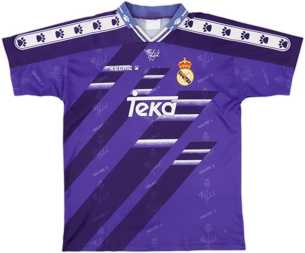 1994-96 Real Madrid Basic Away Shirt - 8/10 - (M)