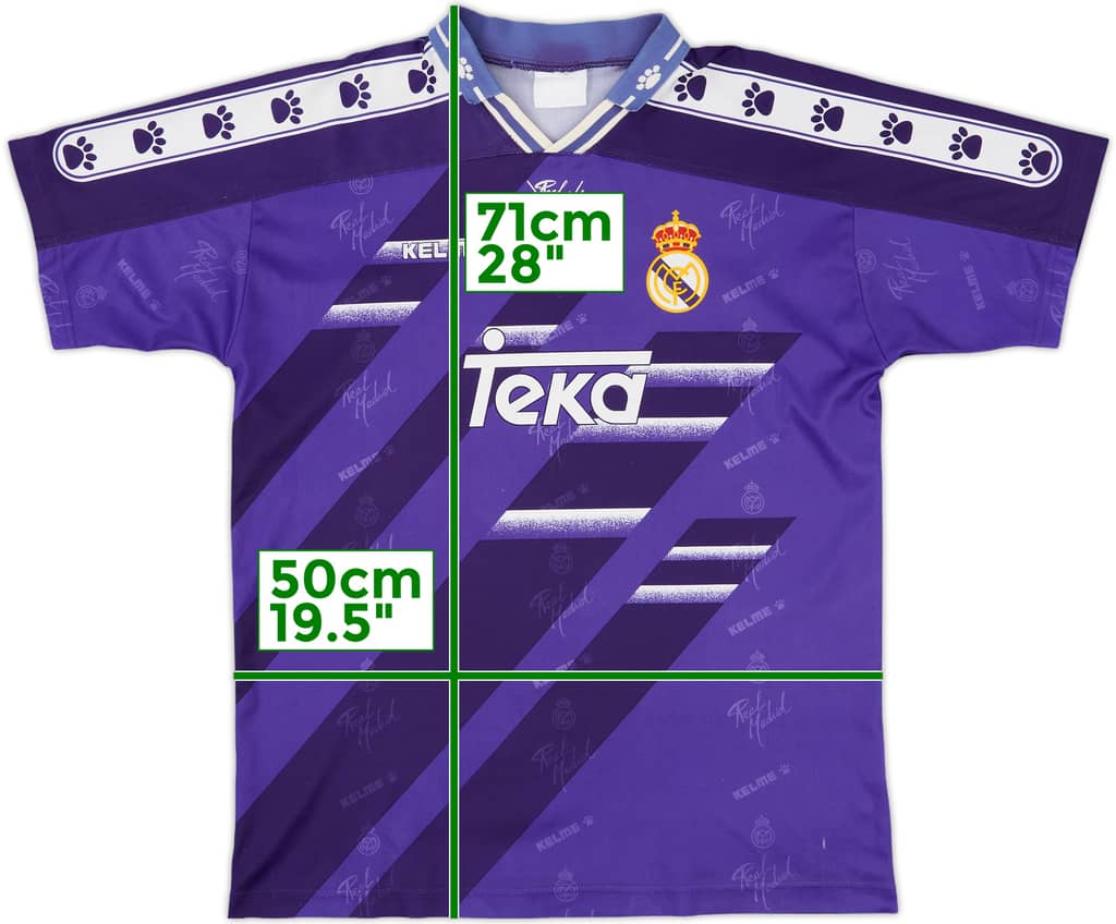 1994-96 Real Madrid Basic Away Shirt - 8/10 - (M)