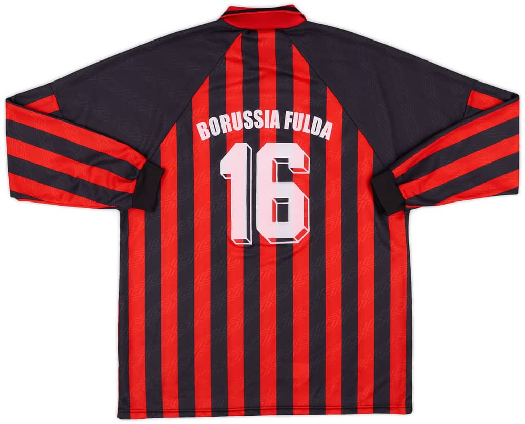 1993-95 Borussia Fulda Match Issue Home L/S Shirt #16