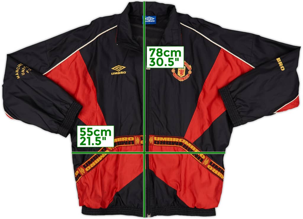 1996-97 Manchester United Umbro Track Jacket - 8/10 - (L)