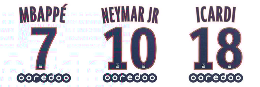 2019-20 Paris Saint-Germain Third Name Set