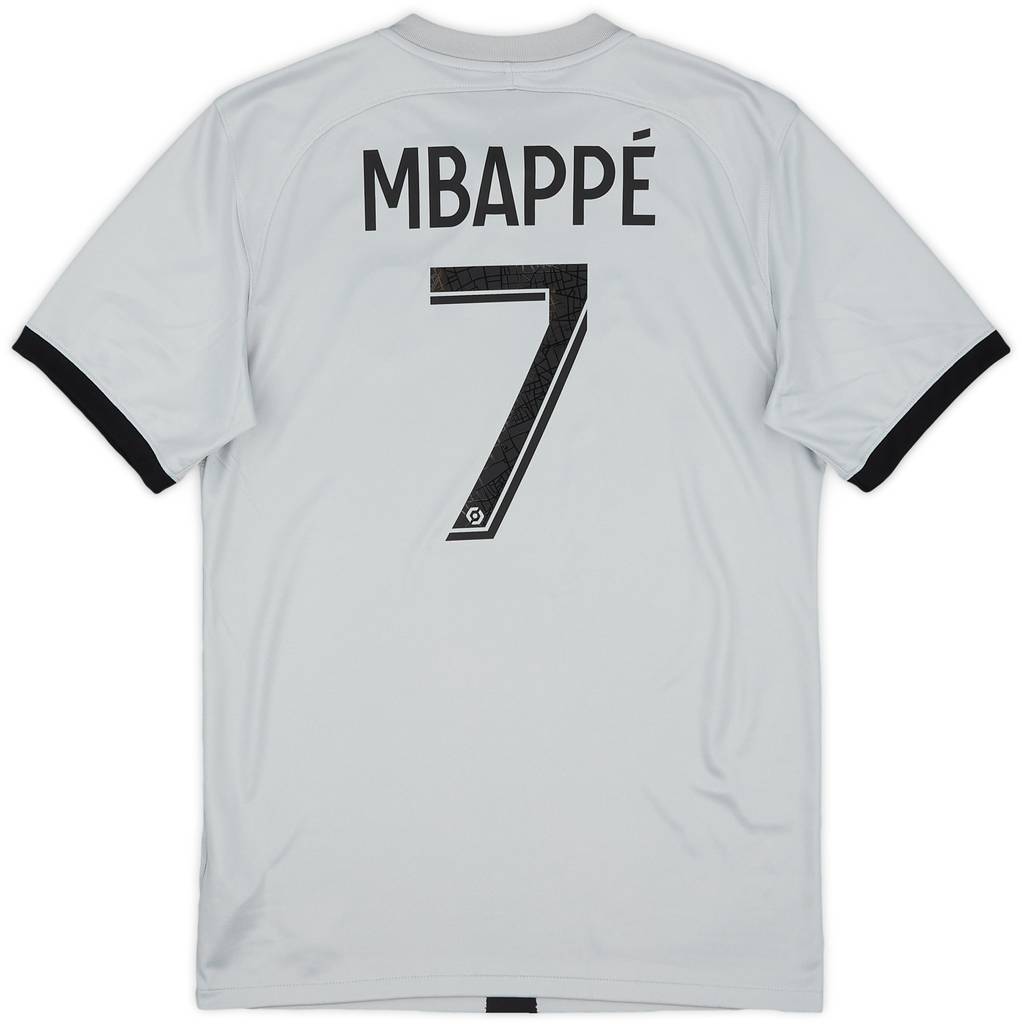2022-23 Paris Saint-Germain Away Shirt Mbappe #7 - 8/10 - (S)