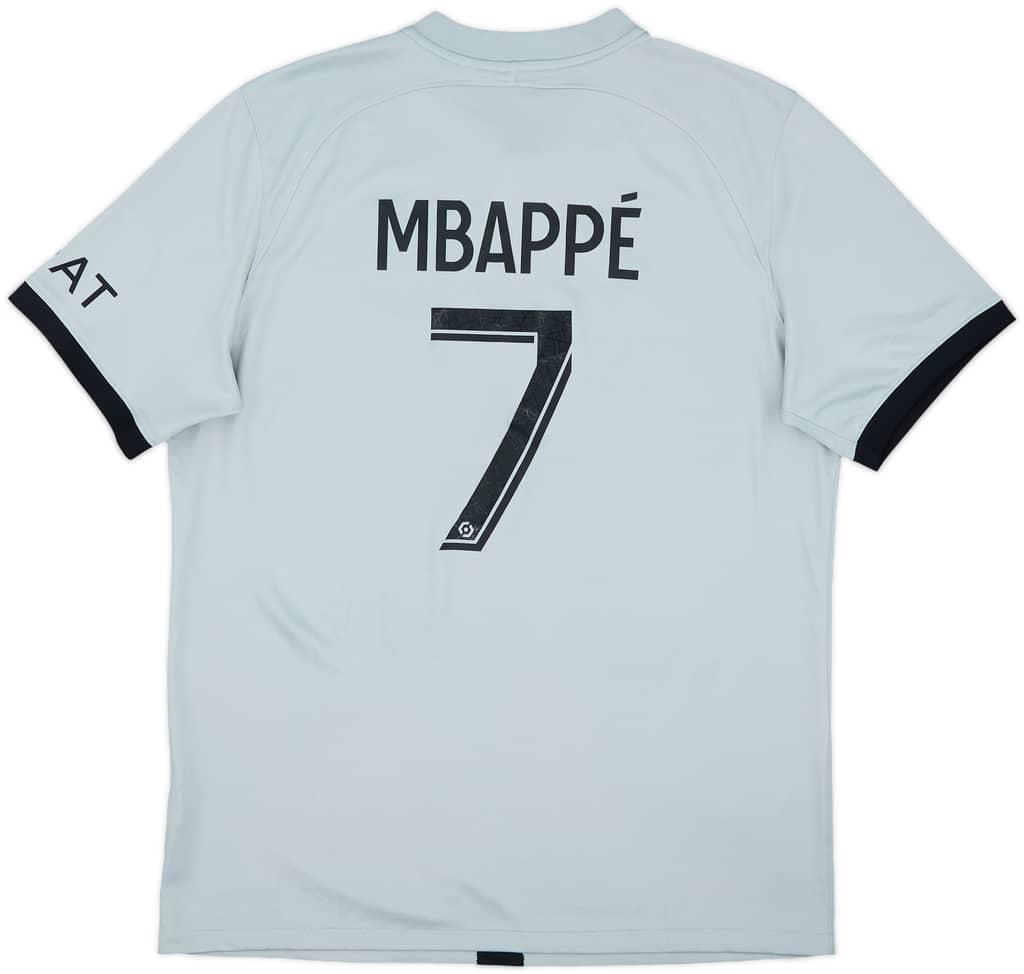 2022-23 Paris Saint-Germain Away Shirt Mbappe #7