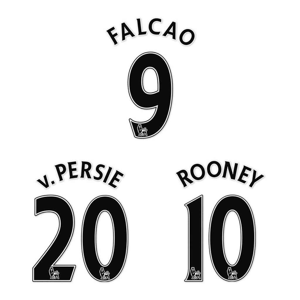 2007-17 Premier League Black PU Name Set
