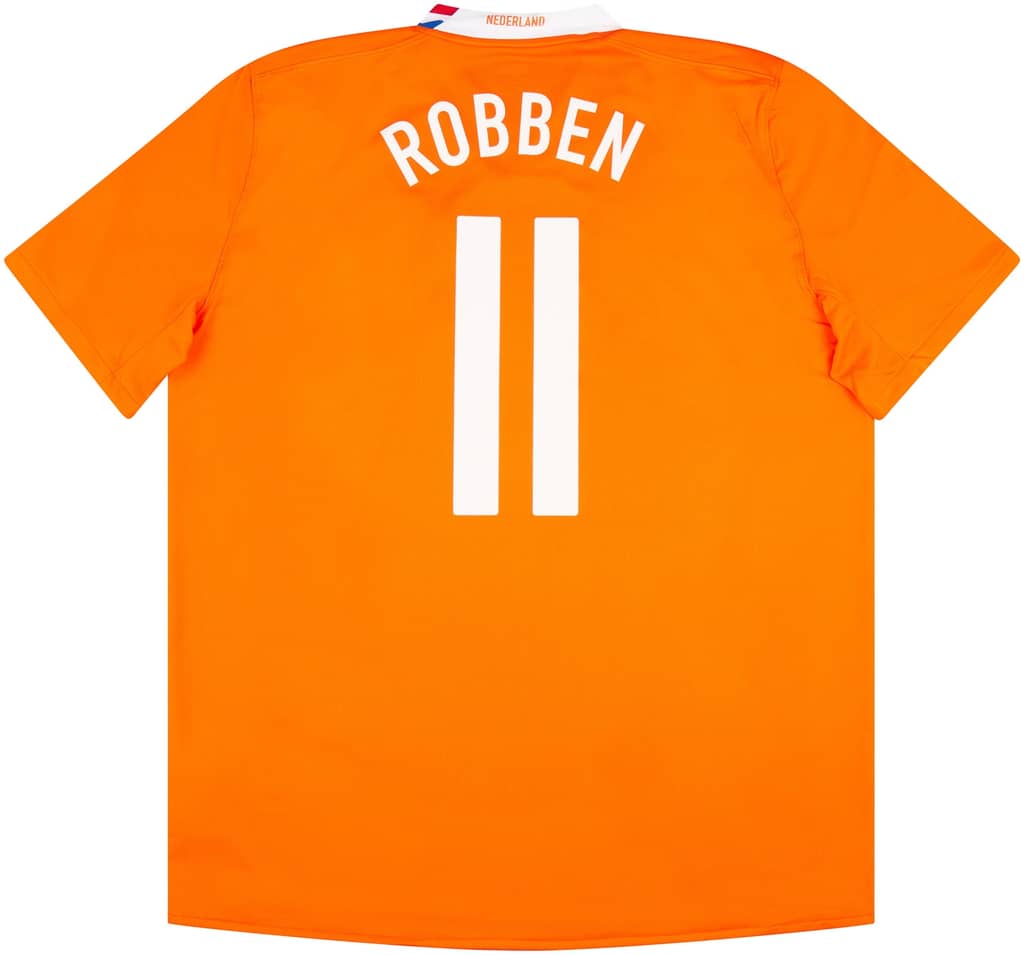 2008-10 Netherlands Home Shirt Robben #11 - 6/10 - (S)