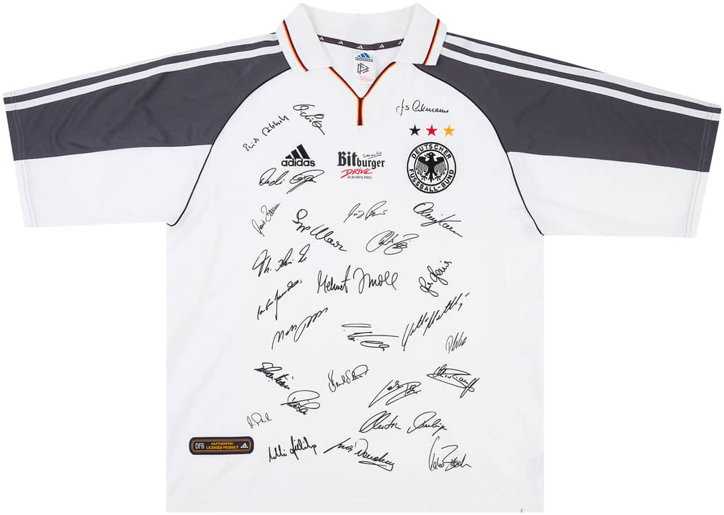2000-02 Germany 'Squad Signed' Home Shirt - 8/10 - (L)