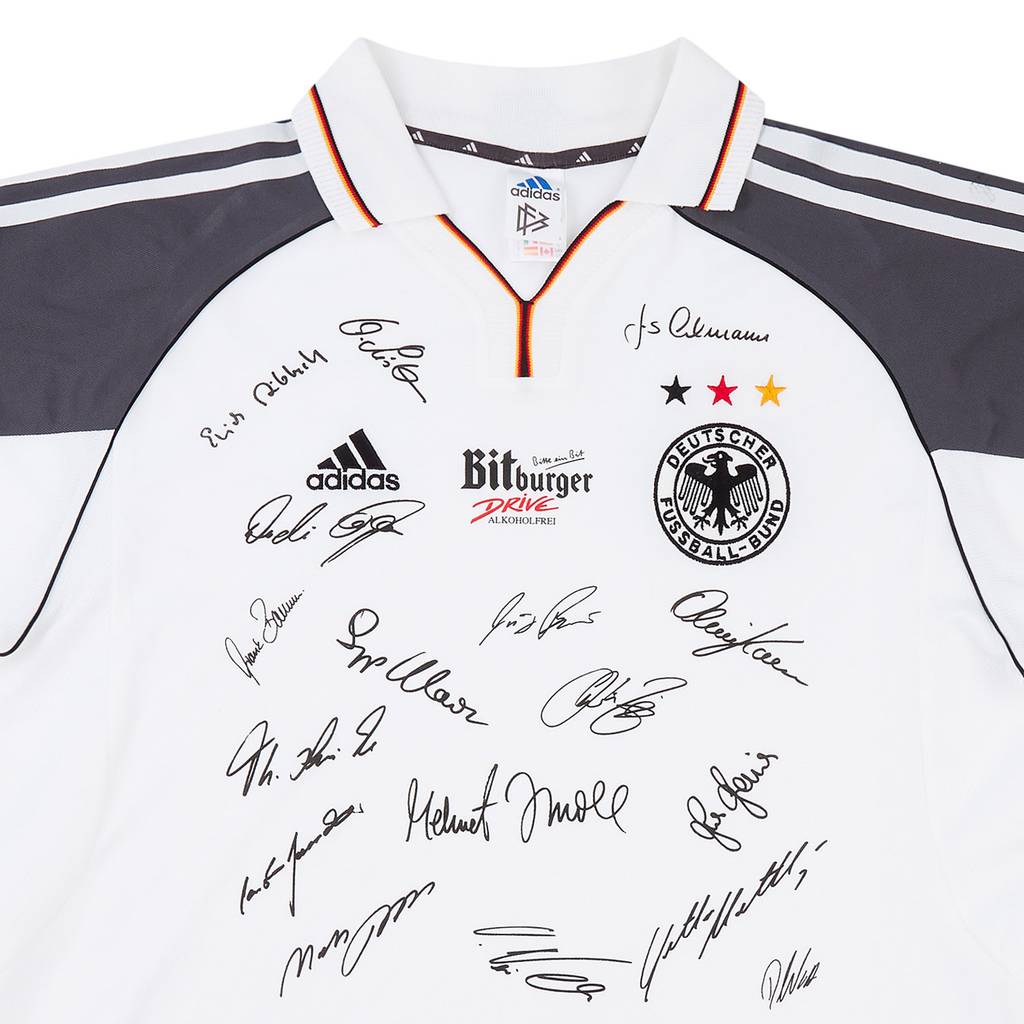 2000-02 Germany 'Squad Signed' Home Shirt - 8/10 - (XL)