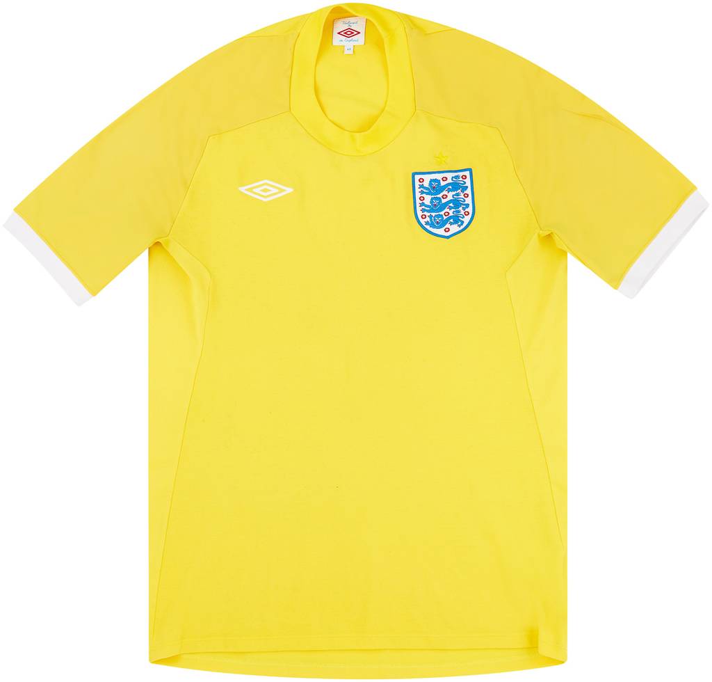 2010-11 England GK S/S Shirt - 8/10 - (M)