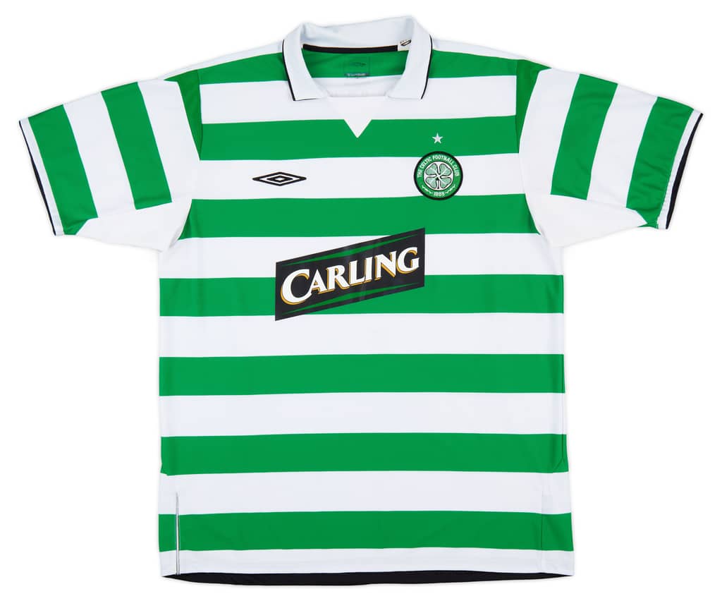 2004-05 Celtic Home Shirt Lennon #18 - 9/10 - (XL)