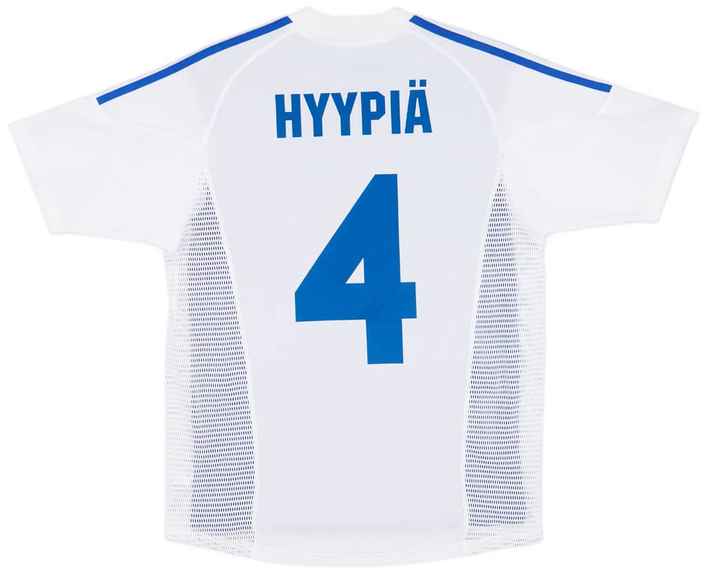 2002-04 Finland Player Issue Home Shirt Hyypia #4 - 8/10 - (S)