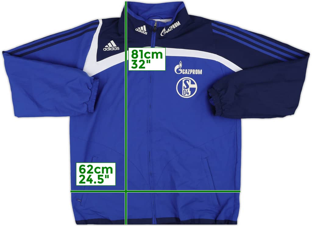 2007-08 Schalke adidas Track Jacket - 8/10 - (XL)