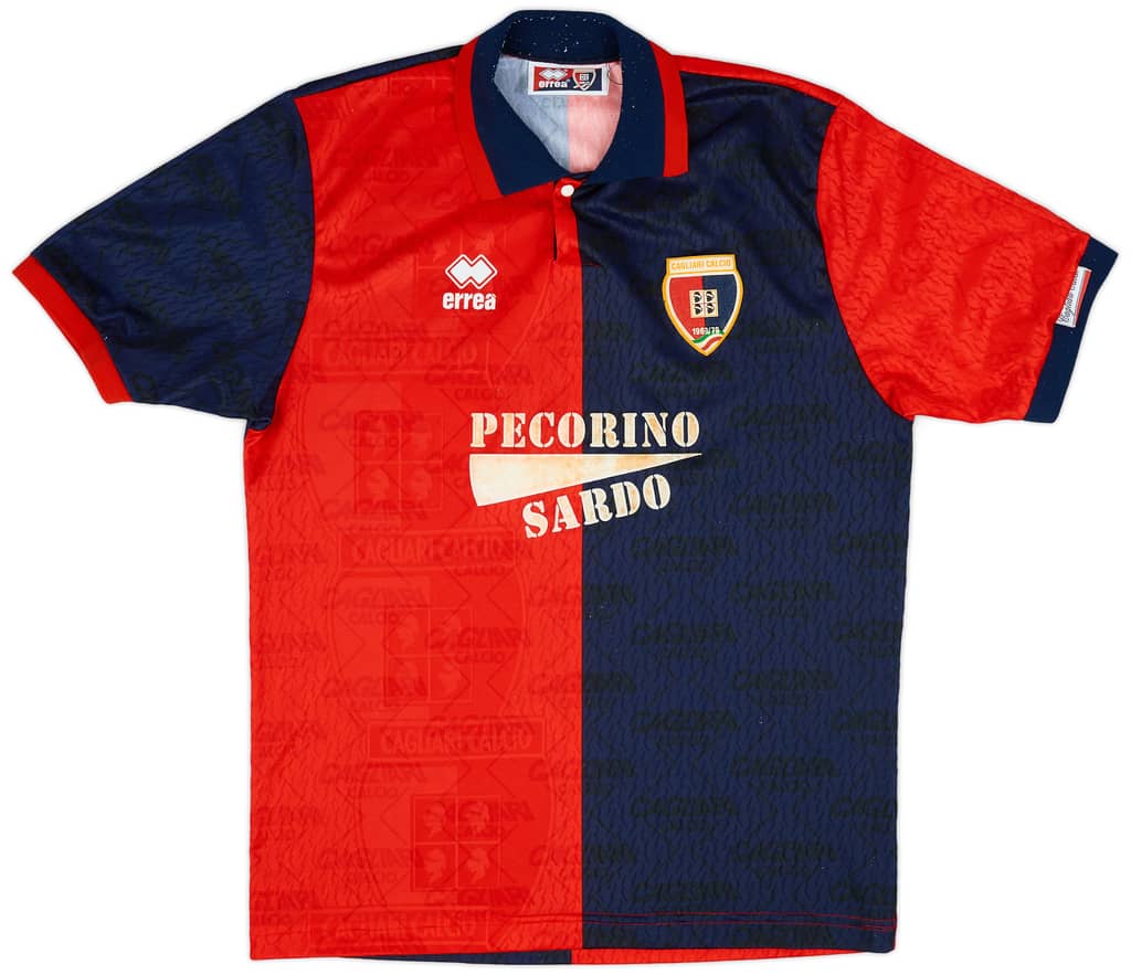 1993-96 Cagliari Home Shirt - 7/10 - (L)