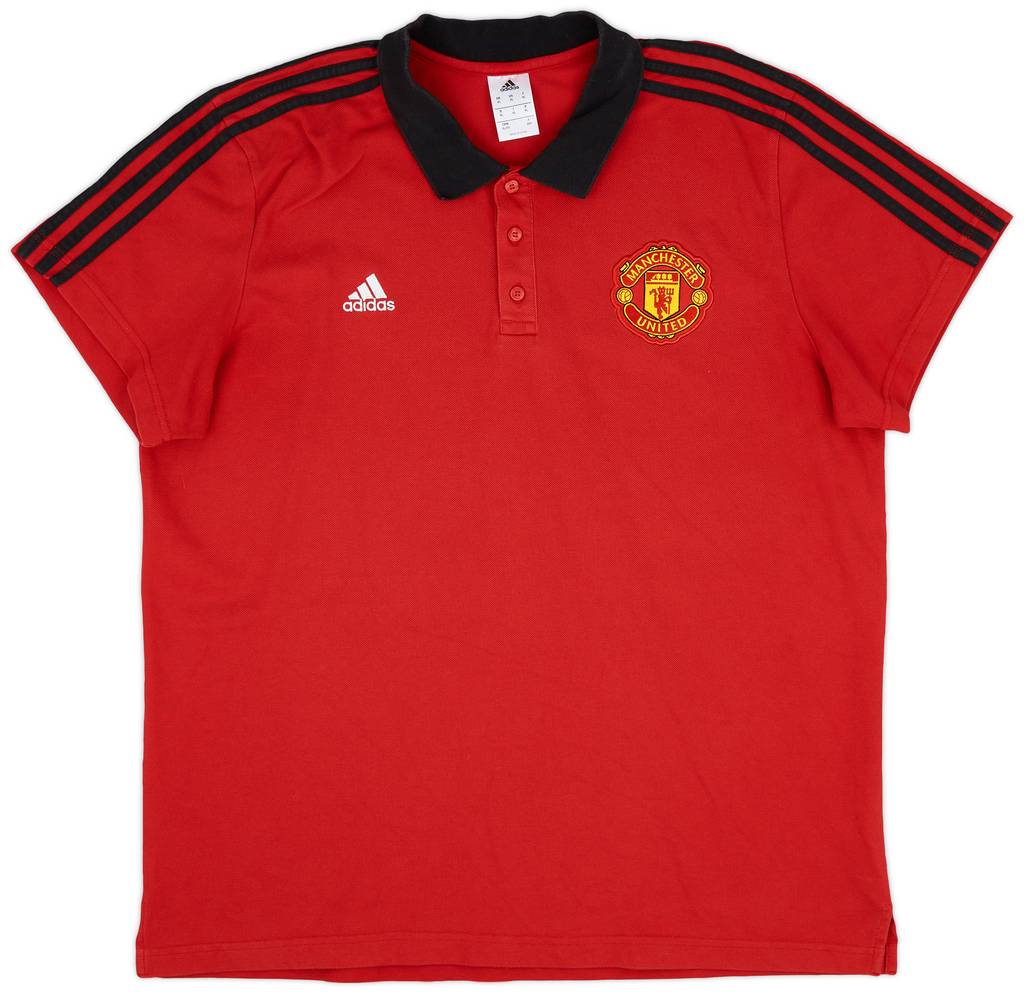 2017-18 Manchester United adidas Polo Shirt - 9/10 - (XL)